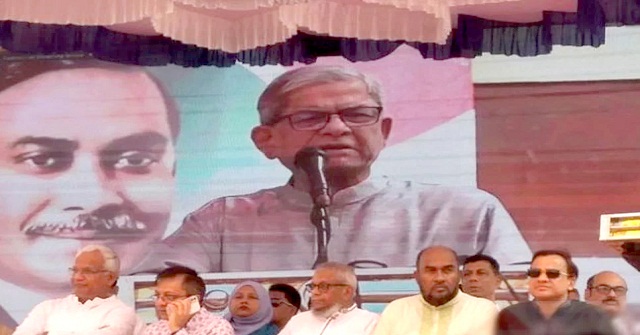 জনগণের পকেট কেটে নিচ্ছে সরকার : সিলেটে মির্জা ফখরুল