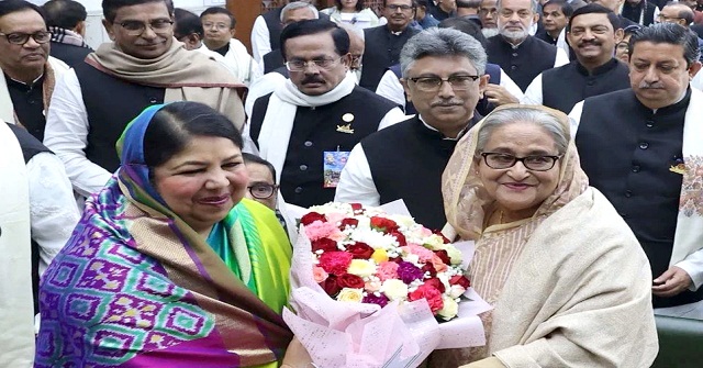 সংসদ নেতা নির্বাচিত হলেন শেখ হাসিনা
