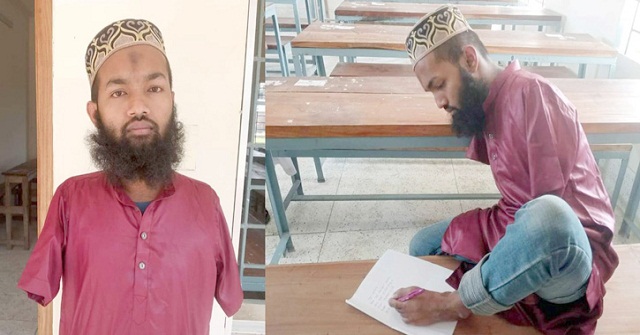 হাত নেই, পা দিয়ে লিখেই জিপিএ ৪.৫৭