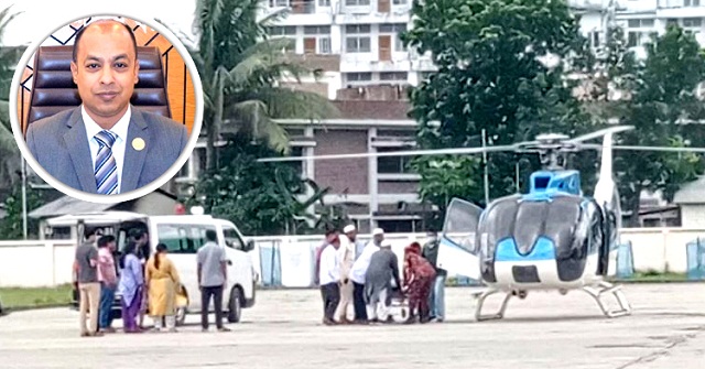 অসুস্থ বরগুনার ডিসি, এয়ার অ্যাম্বুলেন্সে নেয়া হলো ঢাকায়