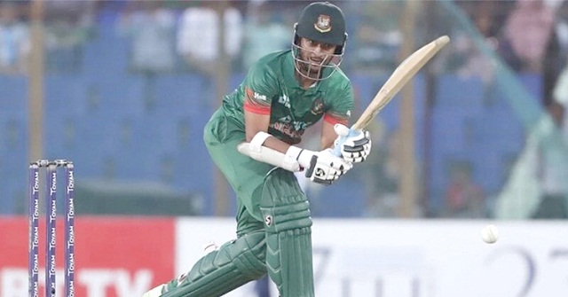 সাকিব-শান্তর জুটিতে চাপ কাটিয়ে এগোচ্ছে বাংলাদেশ