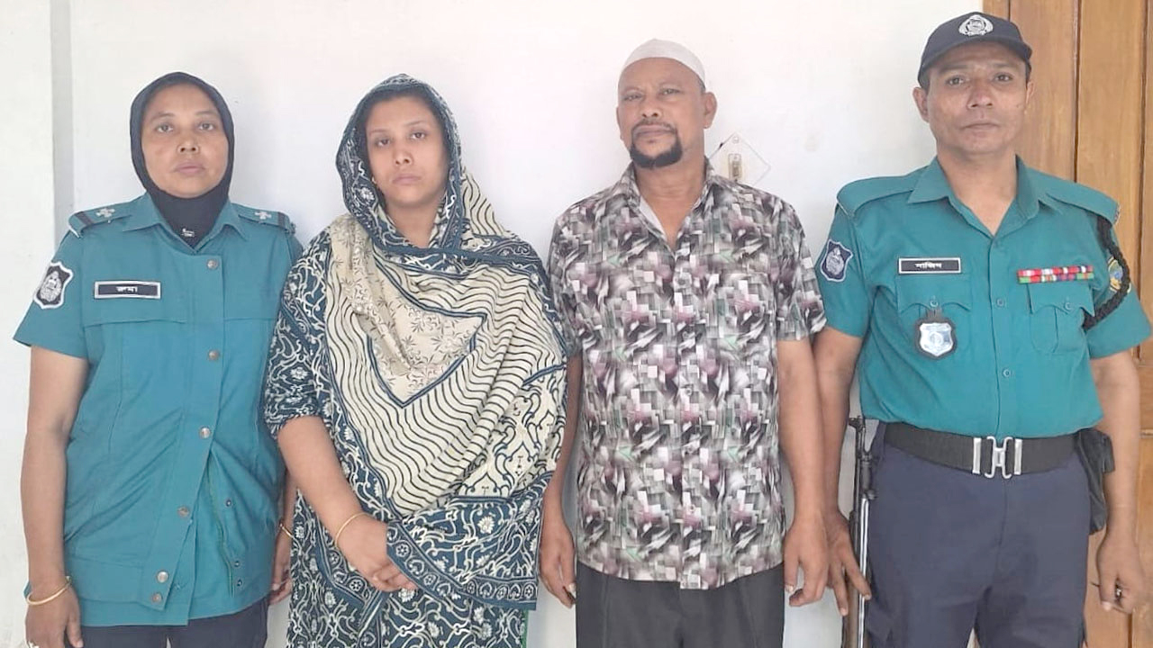 বরিশালে ব্যবসায়ী হত্যা মামলায় বাবা-মেয়ে গ্রেপ্তার