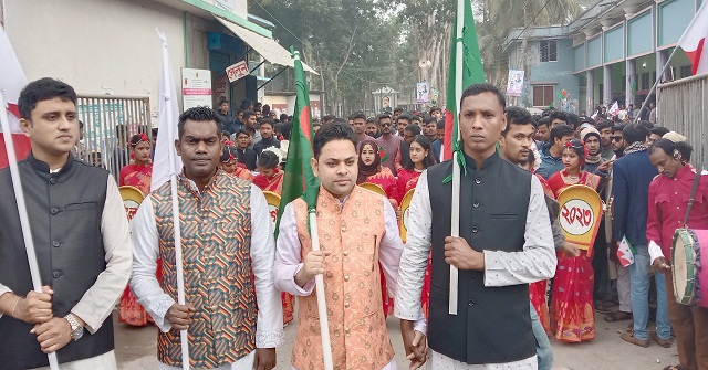 রাজাপুরে ছাত্রলীগের ছাত্র সমাবেশ