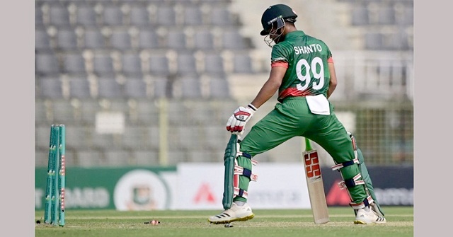 ইনিংস বড় করতে পারলেন না শান্তও