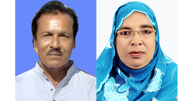 ভাণ্ডারিয়ায় সদস্য নির্বাচিত লিয়াকত ও রোকেয়া 