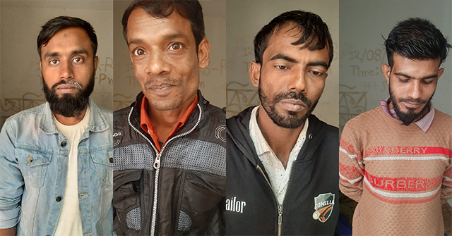 বরিশালে মাদকসহ আটক ৪ 