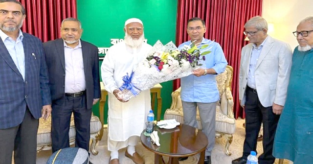 জামায়াত আমিরের বাসায় তারেক রহমান