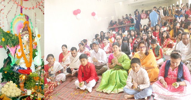 ভাণ্ডারিয়ায় সরস্বতী পূজা উদযাপন