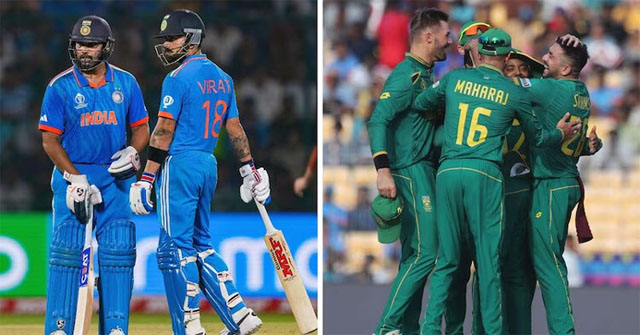 বিশ্বকাপ ক্রিকেটে দক্ষিণ আফ্রিকার বিপক্ষে ব্যাটিংয়ে ভারত
