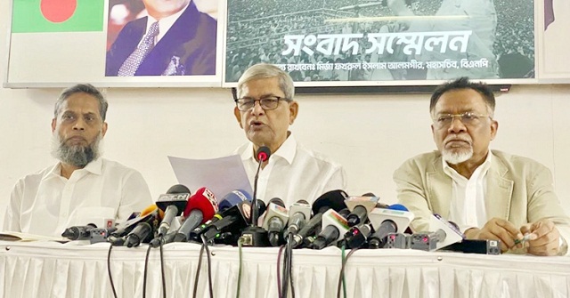 শেখ হাসিনার সঙ্গে কোনো সংলাপ করবে না বিএনপি: ফখরুল