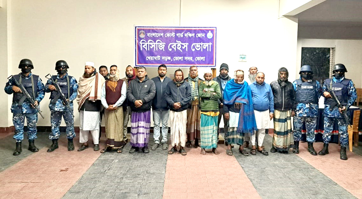 ভোলায় অপারেশন ডেভিল হান্টে ১৪ জন আটক