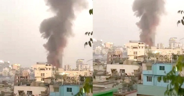 কড়াইল বস্তিতে ভয়াবহ আগুন