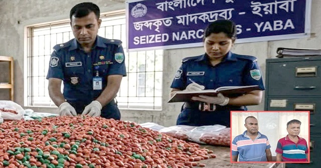 মঠবাড়িয়ায় যাত্রীবাহী বাস থেকে ২ হাজার ইয়াবাসহ দুই মাদক ব্যবসায়ী গ্রেপ্তার