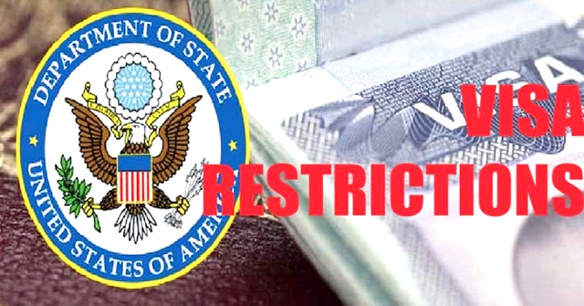 ১৩ দেশের ৩৭ ব্যক্তির ওপর যুক্তরাষ্ট্রের ভিসা নিষেধাজ্ঞা জারি