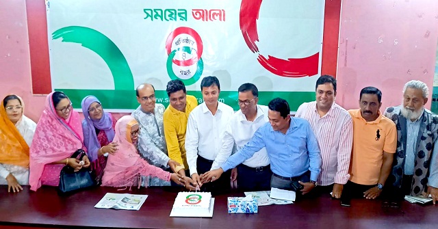 বরিশালে সময়ের আলোর প্রতিষ্ঠাবার্ষিকী পালিত
