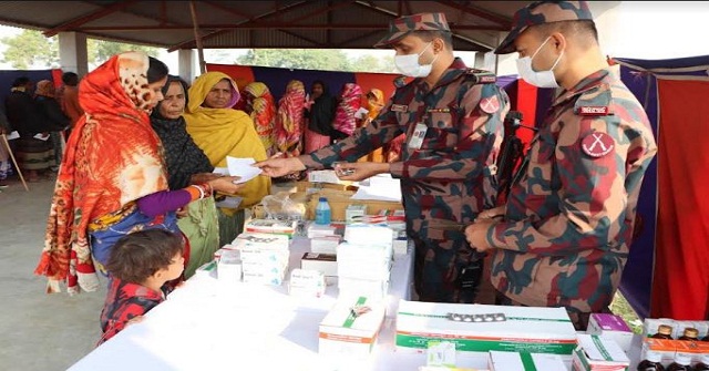  বিজয় দিবস উপলক্ষে ৫৯ বিজিবি'র বিনামূল্যে চিকিৎসা সেবা প্রদান 