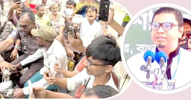 রাশেদ প্রধানের বাসার সামনে বিক্ষুব্ধ জনতা, পিএস জনি পুলিশ হেফাজতে