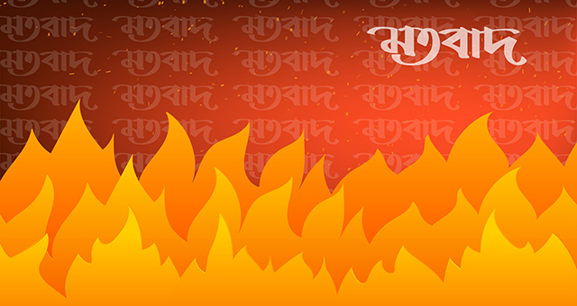 বরগুনায় ২ ভাইয়ের ঘরে আগুন