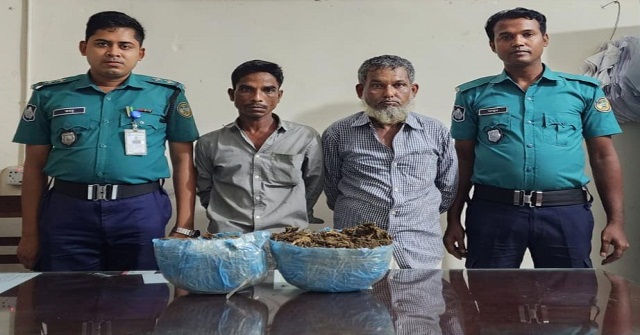 বরিশালে গাঁজাসহ ২ মাদক ব্যবসায়ী গ্রেপ্তার