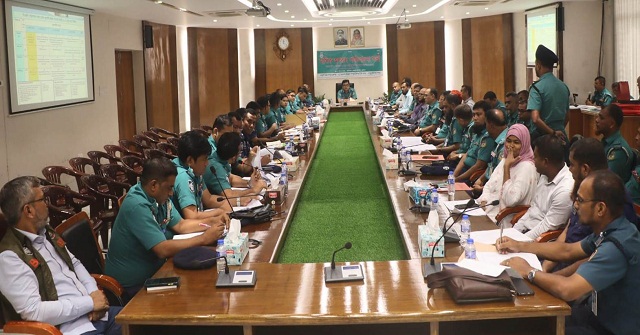 বিএমপির মাসিক অপরাধ পর্যালোচনা সভা অনুষ্ঠিত