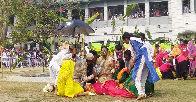 দুর্যোগ ঝুঁকি হ্রাসে পিরোজপুরে রেড ক্রিসেন্টের মহড়া