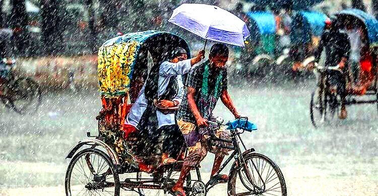 সব বিভাগে বৃষ্টি হতে পারে সোমবার