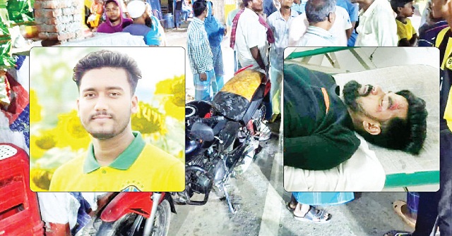 বরিশালে রাতে অটোরিকশা-মোটরসাইকেল সংঘর্ষে আরোহী নিহত, আহত ১