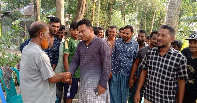 মুলাদীতে যুবলীগ নেতা মিজানের গণসংযোগ