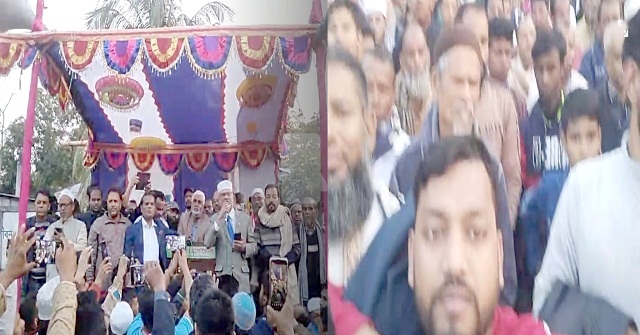 দুমকিতে লাঙ্গল মার্কার সমর্থনে উপজেলার শেষ নির্বাচনী জনসভা