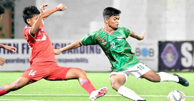 নেপালকে হারিয়ে সেমিতে এক পা বাংলাদেশের