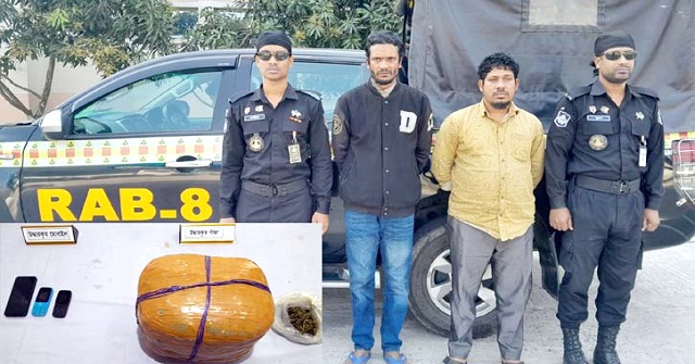 বরিশালে যাত্রীবাহী বাসে গাঁজা পরিবহন, চালক-হেলপার আটক