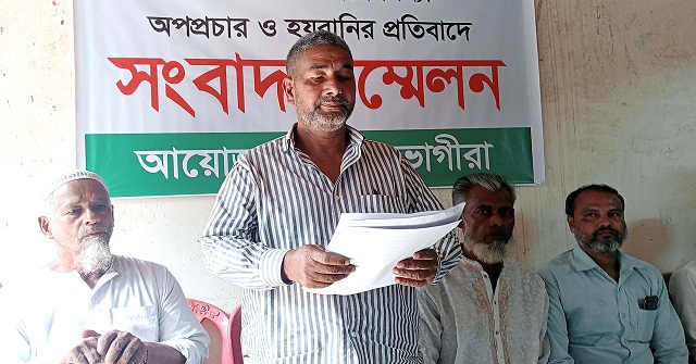 যুবদল নেতার বিরুদ্ধে দোকান দখলের অপপ্রচারের প্রতিবাদে সংবাদ সম্মেলন  