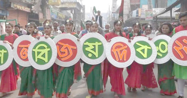 বিজয় দিবসে ভোলায় আওয়ামী লীগের বর্ণাঢ্য শোভাযাত্রা