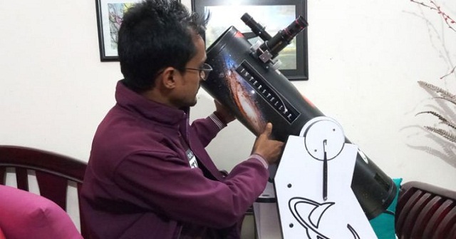 টেলিস্কোপ তৈরি করে আলোচনায় ভোলার জাহিদ