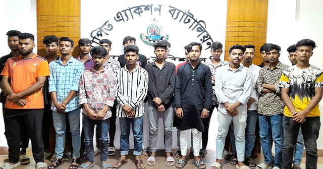 ঝালকাঠিতে পৃথক চার কিশোর গ্যাংয়ের ২০ সদস্য আটক