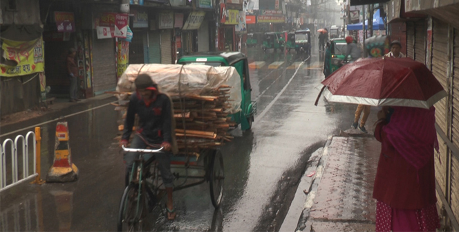 বরিশালে ৩০. ৫ মিলিমিটার বৃষ্টিপাত রেকর্ড 