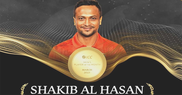 দ্বিতীয়বারের মতো আইসিসির মাসসেরা ক্রিকেটার সাকিব