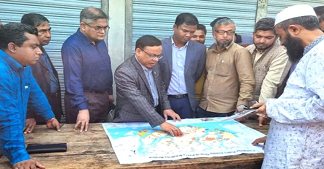 কলাপাড়া–আমতলীতে বিমানবন্দর নির্মাণের জায়গা পরিদর্শনে প্রতিনিধিদল