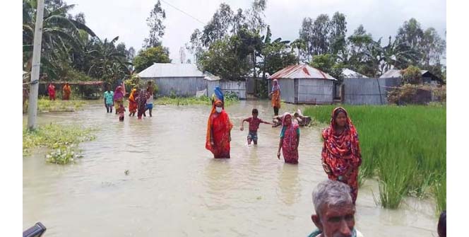 আবারো বিপৎসীমার ওপরে তিস্তার পানি, নিম্নাঞ্চল প্লাবিত