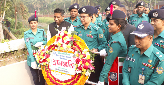 বরিশাল মুক্ত দিবসে বধ্যভূমিতে বিএমপি’র শ্রদ্ধা