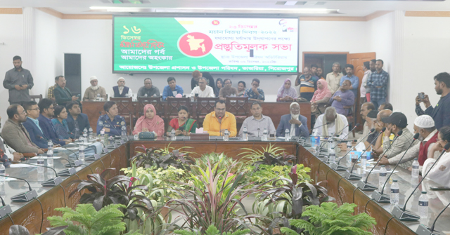 ভাণ্ডারিয়ায় বিজয় দিবস উদযাপন উপলক্ষে প্রস্তুতি সভা 