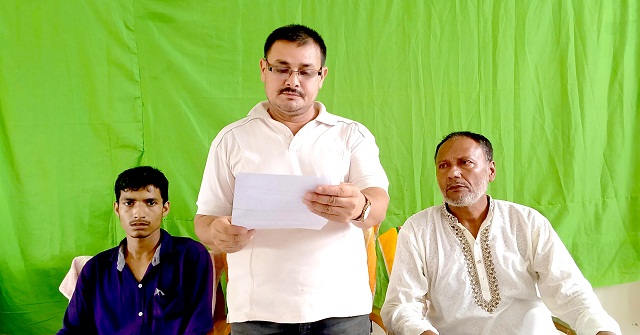 সুনামগঞ্জের ডিবি ওসির বিরুদ্ধে মঠবাড়িয়ায় সংবাদ সম্মেলন