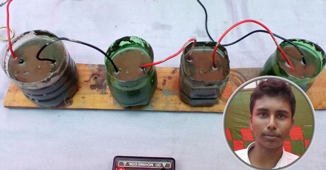কাদা থেকে বিদ্যুৎ তৈরি করলেন স্কুলছাত্র সাইদুর