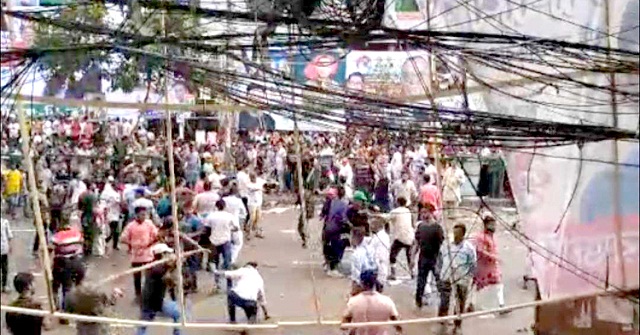 নয়াপল্টনে মহাসমাবেশে বিএনপির দুই গ্রুপে মারামারি