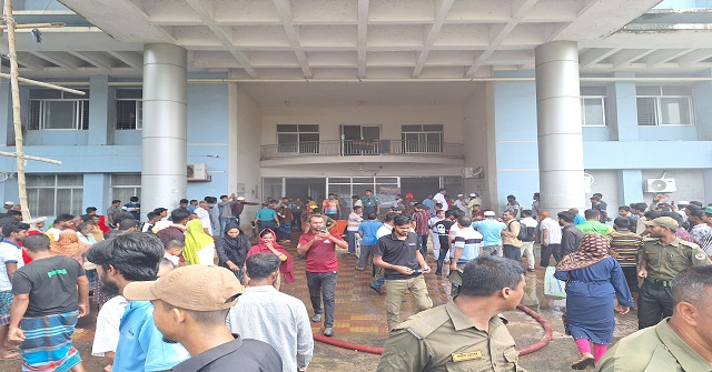  শেবাচিম হাসপাতালে আগুন, আতঙ্কিত রোগীরা   