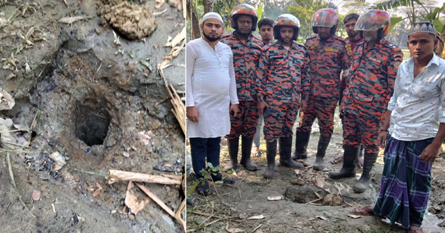 গৌরনদীতে সয়েল টেষ্টের গর্ত থেকে বের হচ্ছে প্রাকৃতিক গ্যাস