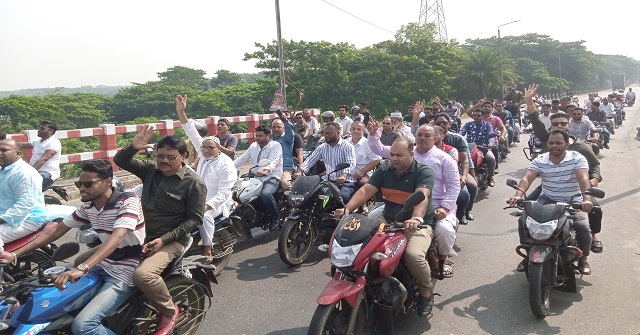 বাবুগঞ্জে আ’লীগের মহড়া ও শান্তি সমাবেশ